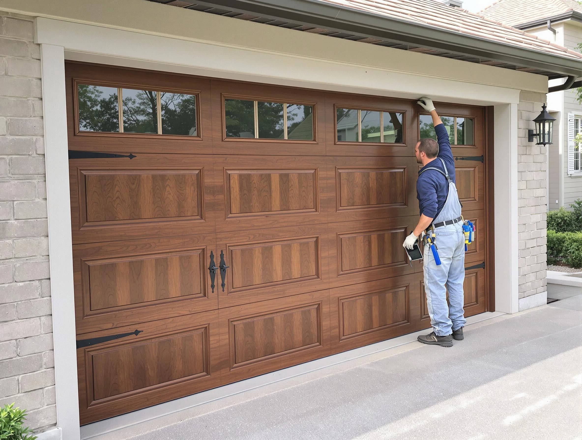 Custom garage door showcase by Randolph Garage Door Repair in Randolph