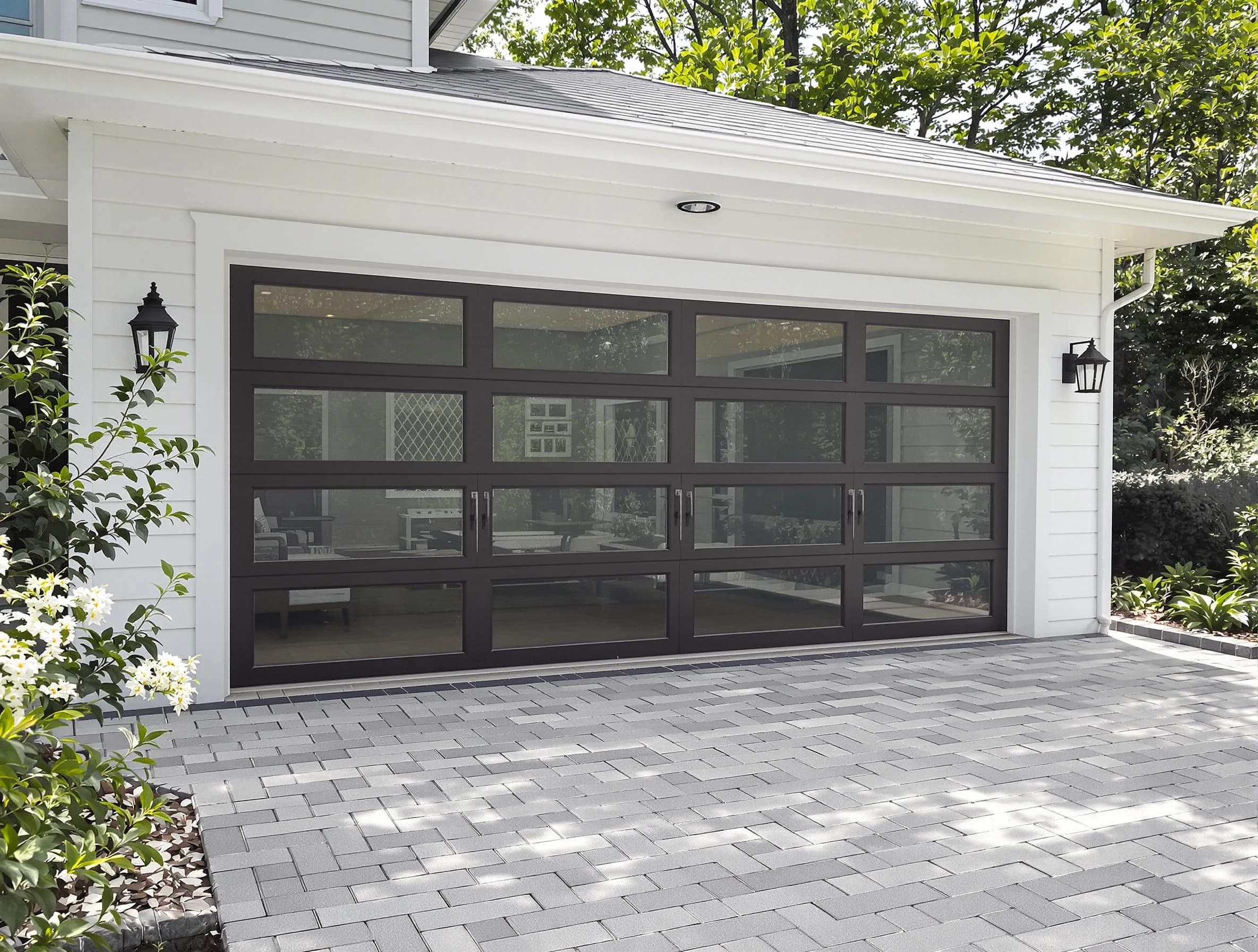 Randolph Garage Door Repair design specialist presenting custom garage door options to Randolph homeowner