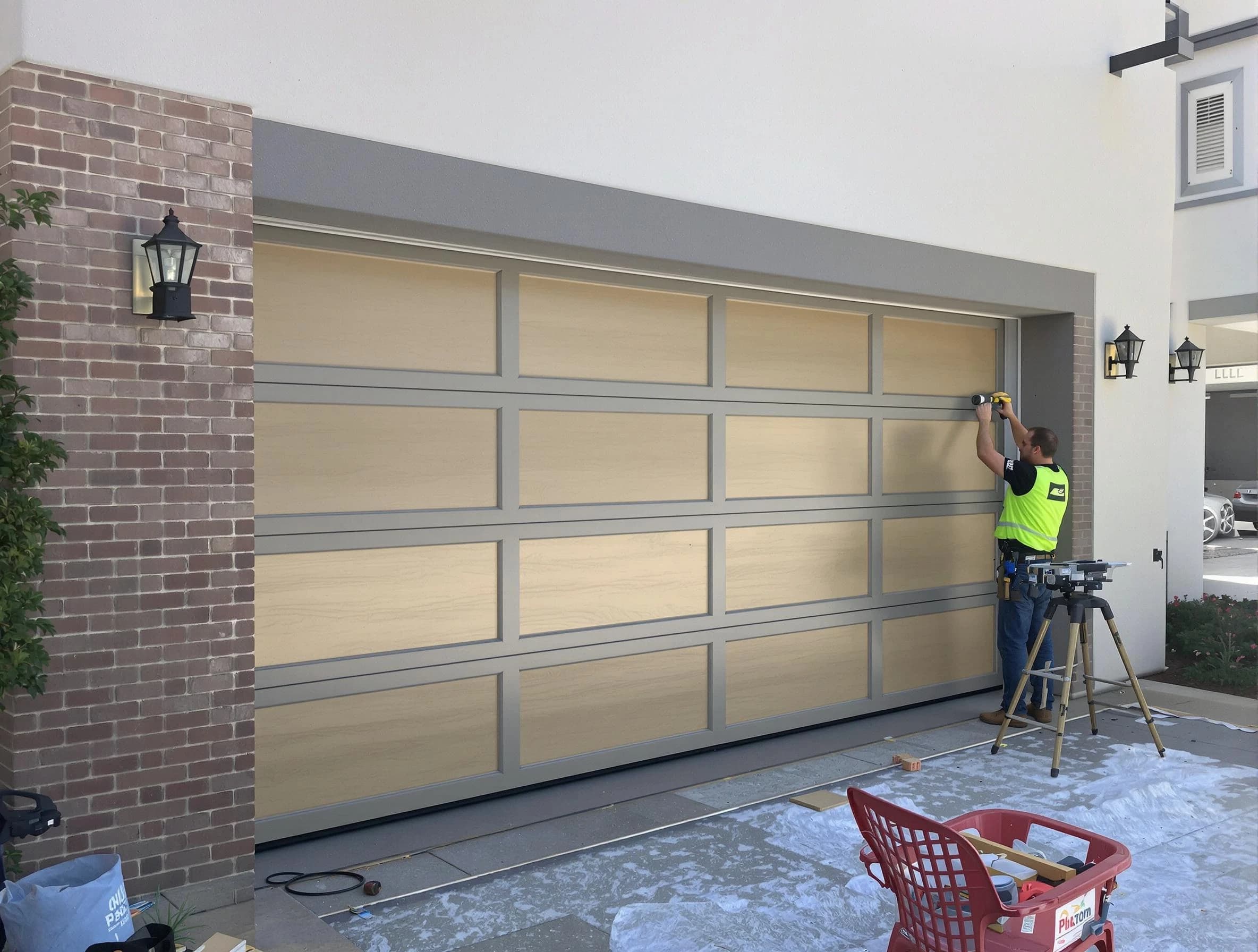 Garage door replacement service by Randolph Garage Door Repair in Randolph