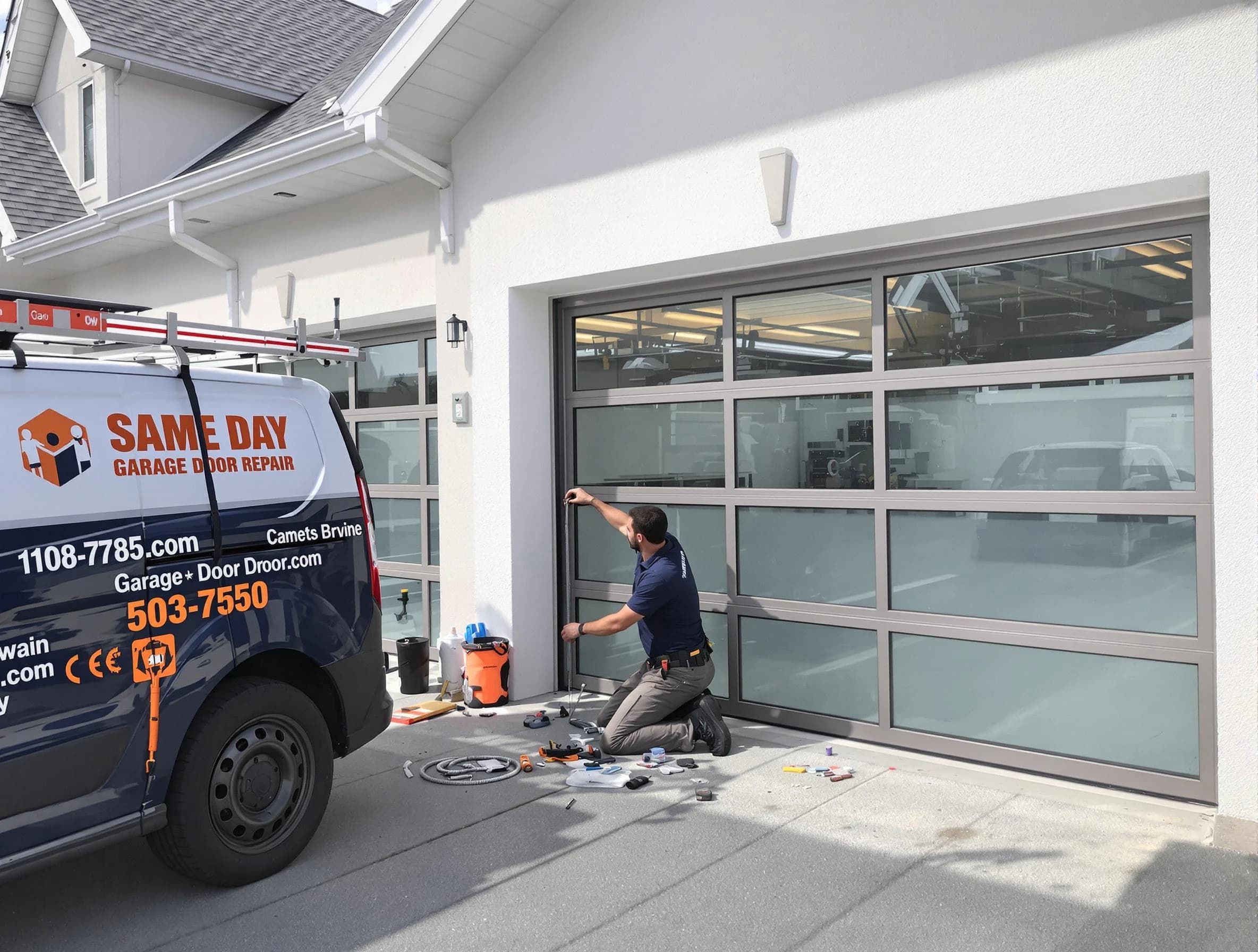 Same-day garage door repair service by Randolph Garage Door Repair in Randolph