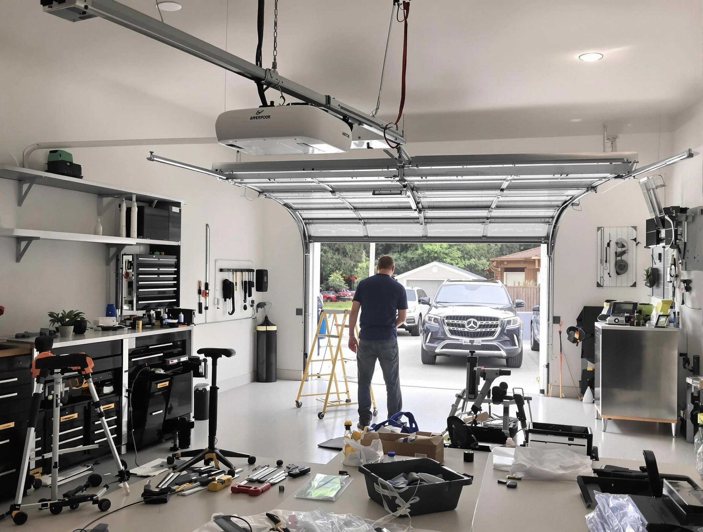 Garage door opener installation by Randolph Garage Door Repair in Randolph